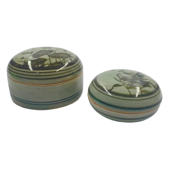 Siam Celadon Cosmetic Boxes - Picture 1 of 5